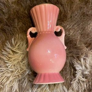 Vintage Royal Copley‎ Mary Kay pink/gold vase Double handled